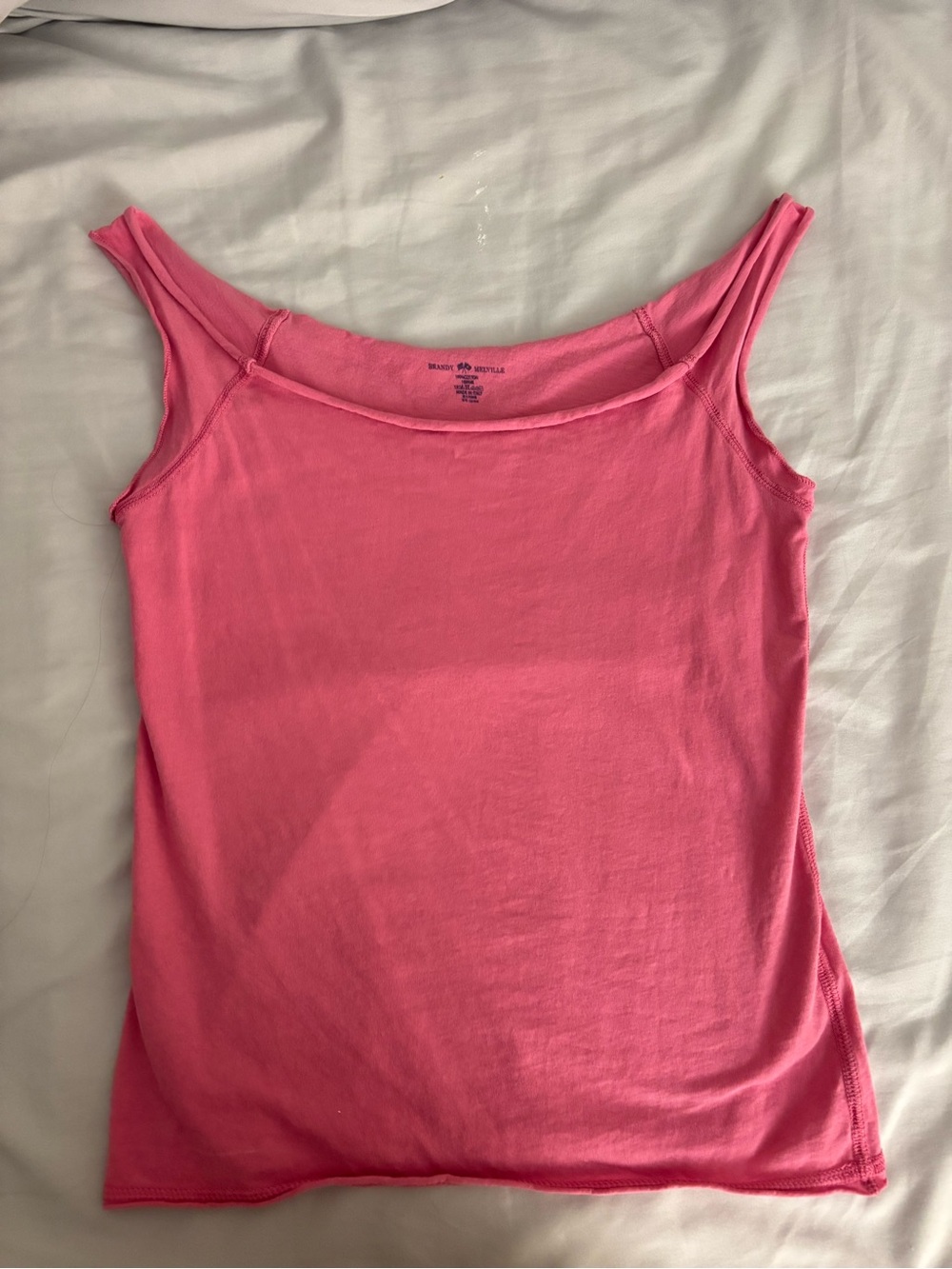 Brandy Melville Pink Scoop Neck Tank Top